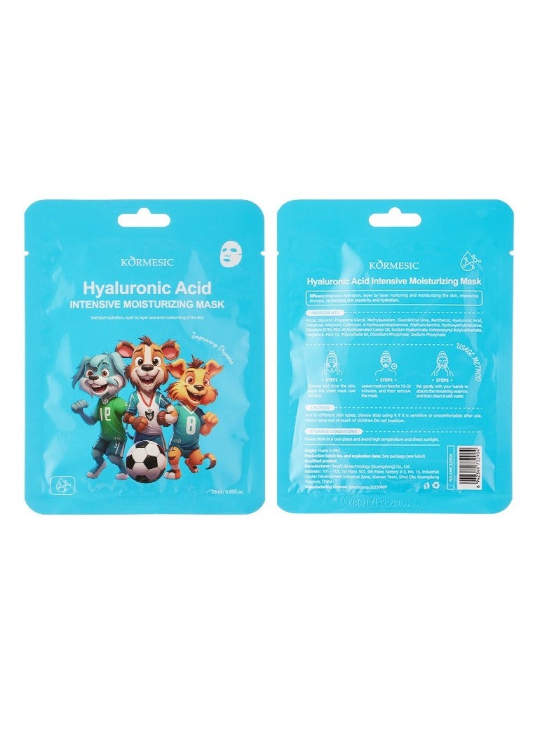 Kormesic Hyaluronic Acid Facial Mask 25ml-5 packs  - Intense Hydration - Image 2