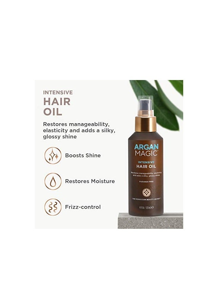 ARGAN MAGIC Argan Magic 10 in 1 Treatment Stylizing Spray + Intensive Hair Oil Combo Pack – Multipurpose Leave in Spray for all Hair Types | Hydrating | Made in USA | Paraben Free | Cruelty Free (8 oz / 4 oz)  - Image 2