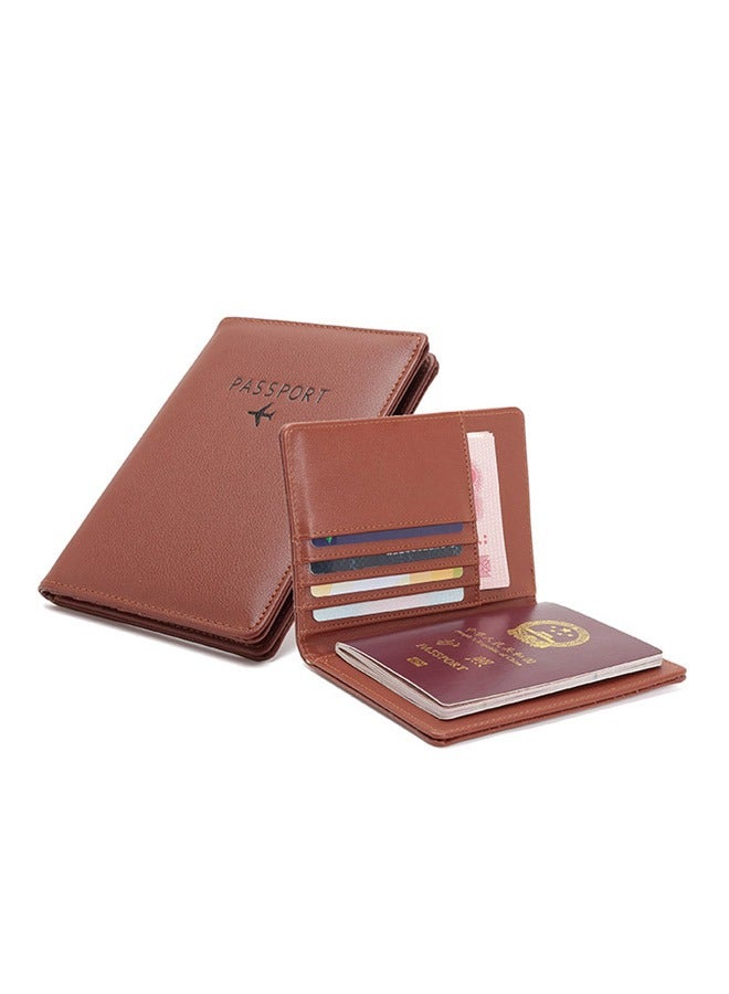 KUAZIVI Universal Passport Protector PU Leather Travel Wallet Case Organiser Passport Holder Cover - Image 2
