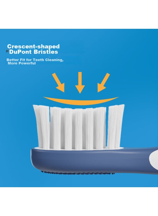Kuta Children's Electric Toothbrush Replacement Heads, 4 Pack, Soft Bristles For Gum Protection, Penguin Style K2 Compatible, Camellia Pink, Ages 3-12 - Image 3