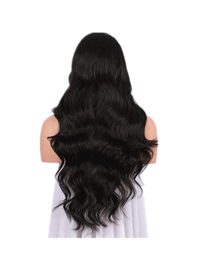 Loquat Cosplay Costume Party Anime Wigs Black 65cm - Image 2