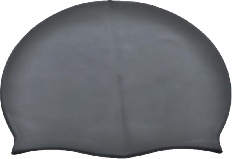 Black Dolphin High Quality Silicone Swimming Cap For Adults -