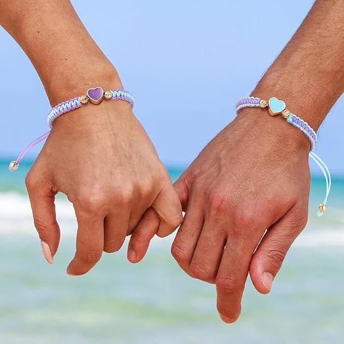 rayihni Bff Bracelets, Adjustable Strand, Best Friends Bracelet, Friendship Bracelets, Jewelry Gifts, For Teen Girls Women Couples - Image 2