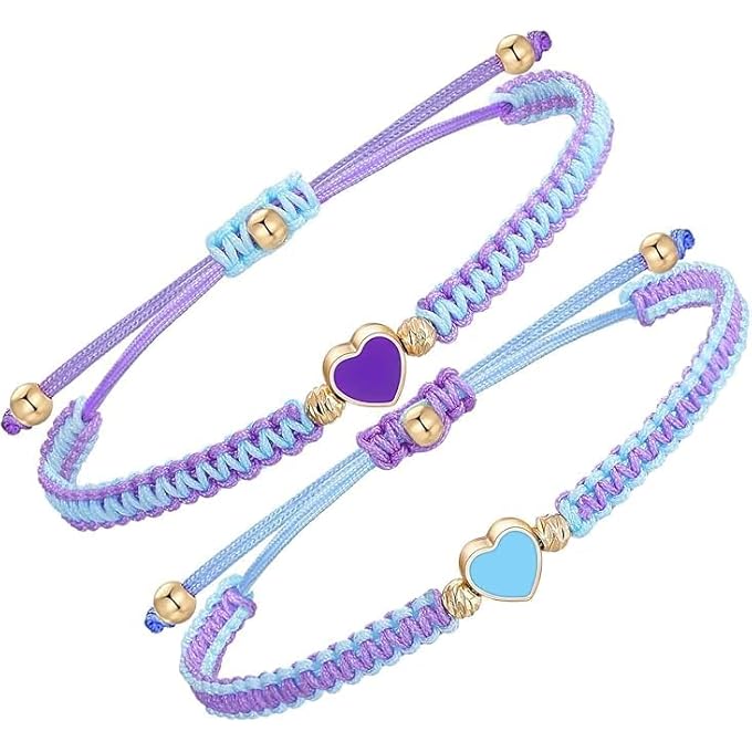 rayihni Bff Bracelets, Adjustable Strand, Best Friends Bracelet, Friendship Bracelets, Jewelry Gifts, For Teen Girls Women Couples - Image 1