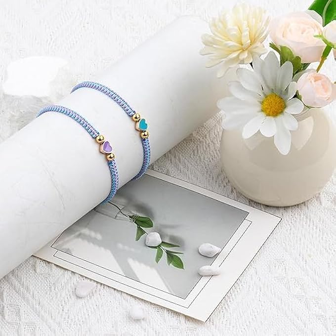 rayihni Bff Bracelets, Adjustable Strand, Best Friends Bracelet, Friendship Bracelets, Jewelry Gifts, For Teen Girls Women Couples - Image 5