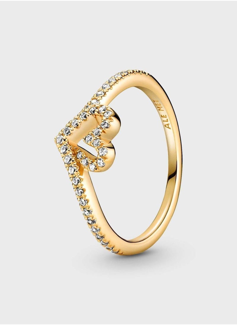 Pandora Timeless Wish Sparkling Heart Ring - Image 1
