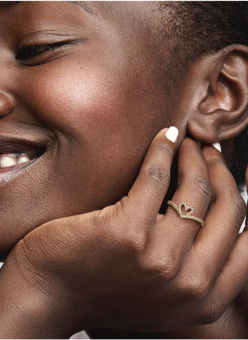 Pandora Timeless Wish Sparkling Heart Ring - Image 4