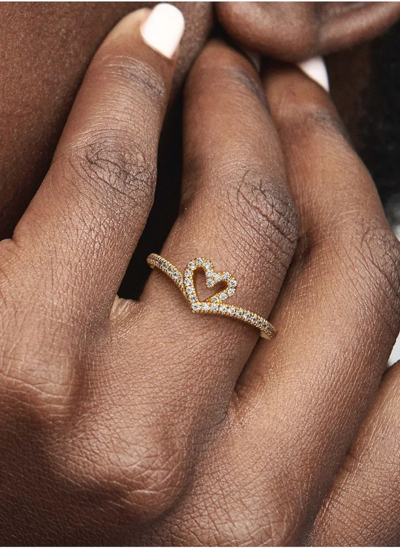 PANDORA Pandora Timeless Wish Sparkling Heart Ring
