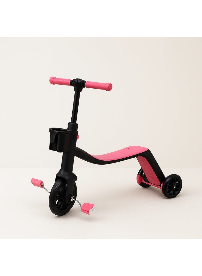 3-in-1 Convertible Kids Scooter & Tricycle – Foldable Ride-On Toy with Adjustable Seat and Handlebar – Balance Bike, Pedal Trike & Kick Scooter in One – For Toddlers and Preschoolers  - Image 3
