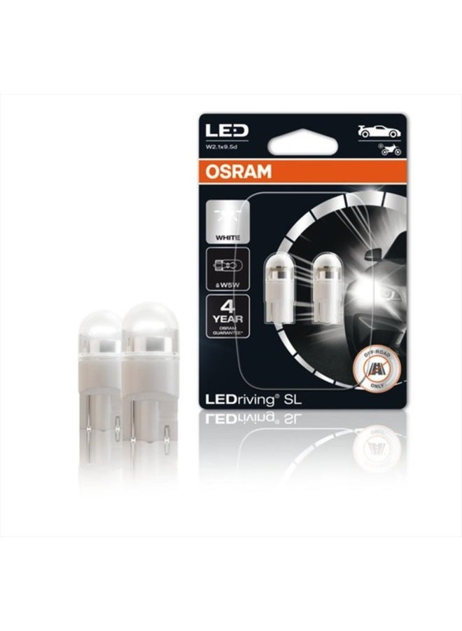 OSRAM LEDriving® SL، ≜ W5W، أبيض 6000K، مصابيح إشارة LED، للطرق الوعرة فقط، غير ECE، نفطة مزدوجة  - Image 1