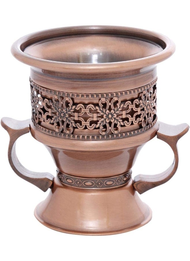 SAQOWARE - Saqoware Premium Metal Frankincense Resin Incense Burner, Incense Censer, Portable Bakhoor Burner,  Bakhoor Burner, Myrrh Burner with Tongs for Yoga, Spa Aromatherapy - Image 1