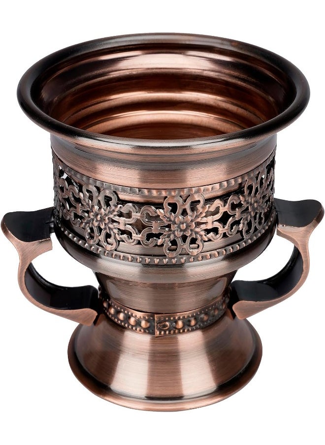 SAQOWARE - Saqoware Premium Metal Frankincense Resin Incense Burner, Incense Censer, Portable Bakhoor Burner,  Bakhoor Burner, Myrrh Burner with Tongs for Yoga, Spa Aromatherapy - Image 1
