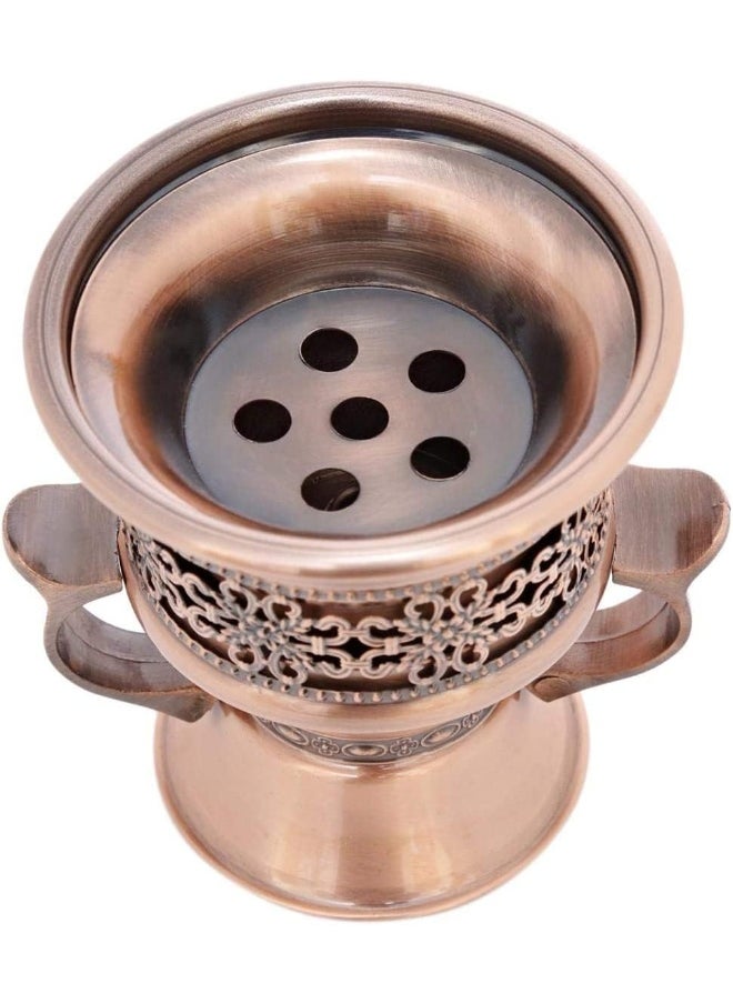 SAQOWARE - Saqoware Premium Metal Frankincense Resin Incense Burner, Incense Censer, Portable Bakhoor Burner,  Bakhoor Burner, Myrrh Burner with Tongs for Yoga, Spa Aromatherapy - Image 1