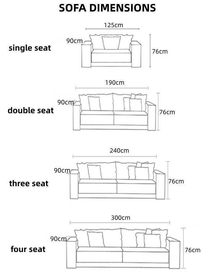 AAF FURNITURE Light Luxury Style Furniture Sofa Set Brown Without Pillow - Image 2