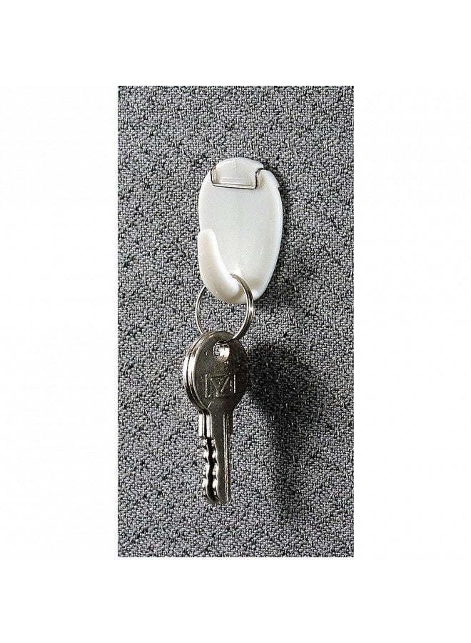 Officemate Plastic Cubicle Hooks, White, Set of 5 (30180) - Image 5