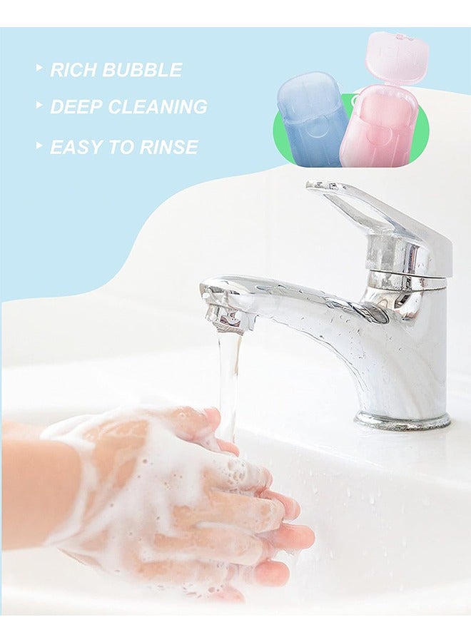 8 Pcs Soap Flakes Hand Soap Sheets, Mini Portable Antibacterial Soap Sheets the Box, Disposable Travel Scented Bath Slice Sheet Foaming Paper Soap Confetti Slide Flakes (Colorful) - Image 3