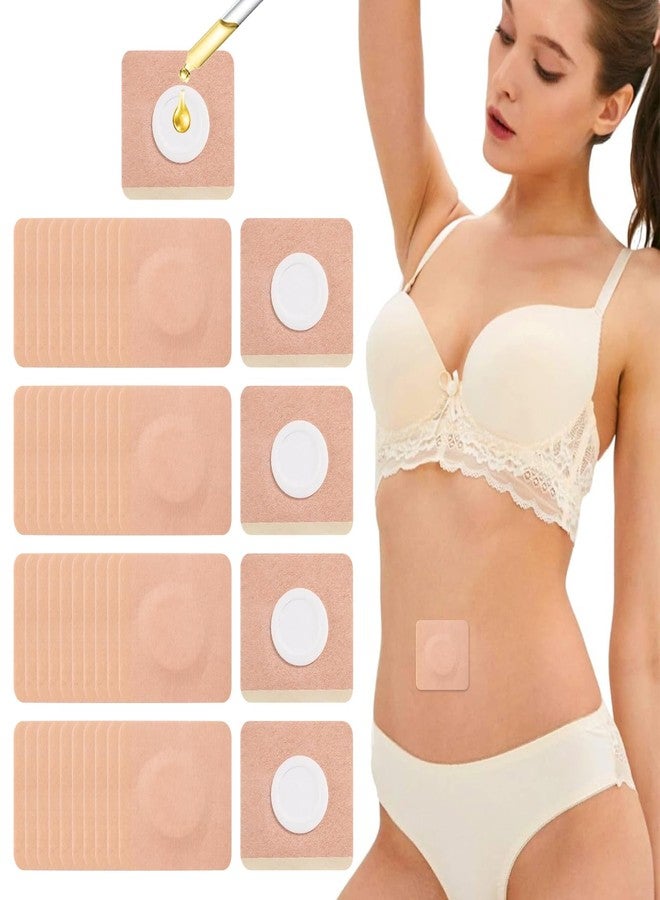 Jconly 50PCS Castor Oil Patches Square, Carrier Patches for Castor Oil | Medical-Grade Self-Adhesive Pads | Belly Button Patch for Caster Oil, Portable Breathable Anti Leakage Anti-Slip No Wash - Image 1