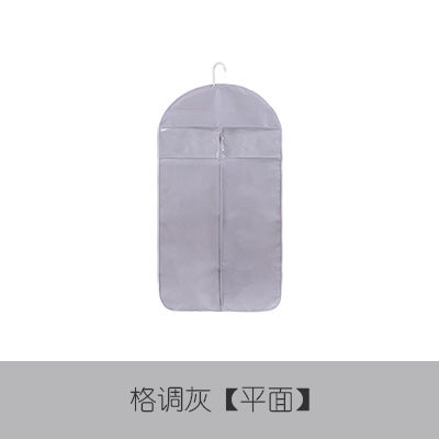 Hanging Garment Cover Dustproof Transparent Suit Bag Gray plane 