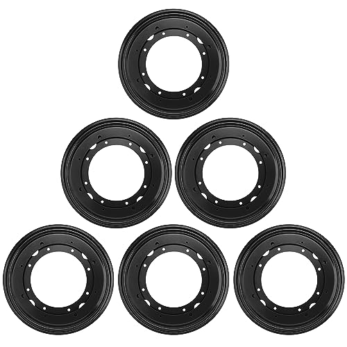GENHAKON 6 PCS 9 Inch Black Lazy Susan Turntable Bearing Plate, Lazy Susan Bearings Base, Lazy Susan Hardware, Easy Installation, Solid Metal Construction, for Home and Industrial, by GENHAKON - Image 1