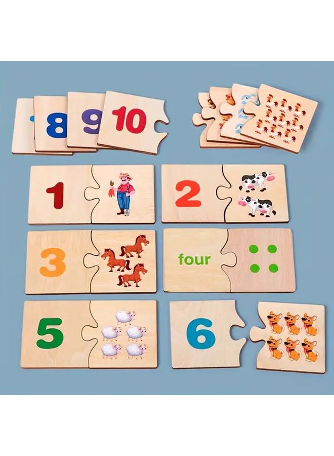 Number Learning Matching Puzzle Toy Arithmetic Decomposition Teaching Aid For 3 Years Old 1 Set - Image 2