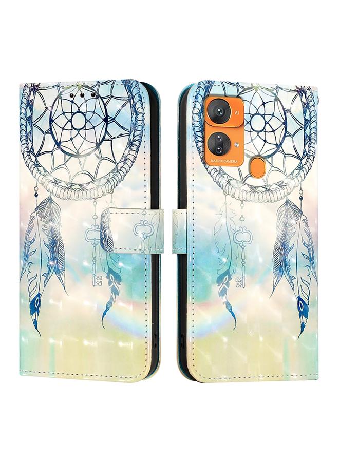 اس-توب جراب لهاتف Oukitel C33، جراب جلدي أفقي قابل للطي بتصميم ثلاثي الأبعاد - Image 2