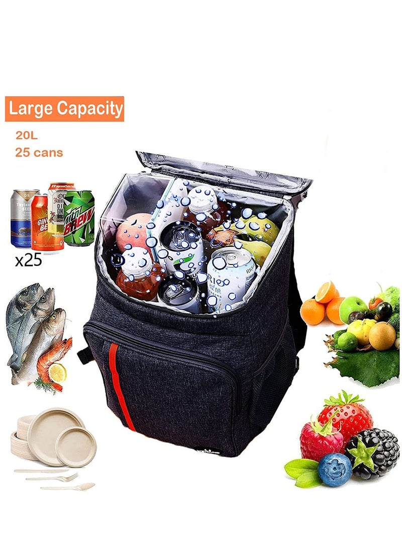 WALALLA - Lightweight Large Capacity Soft Collapsible Cooler Bag and Leakproof Tote Backpack for Camping, Hiking, Picnic - Image 1