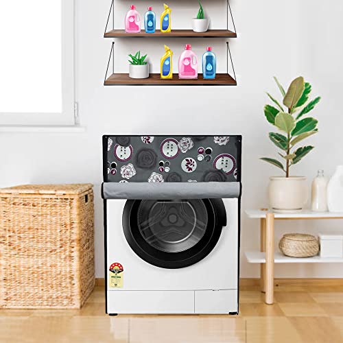 Wings Star Front Load Washing Machine Cover for LG 6.5 Kg & 8Kg (60cmsX60cmsX86cms) | Waterproof & Dust-Proof Front Load Washing Machine Cover For LG | Washing Machin Cover, KUM117 - Image 3