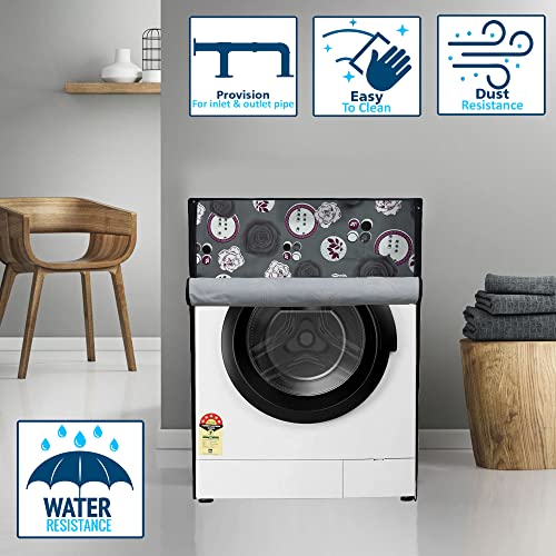 Wings Star Front Load Washing Machine Cover for LG 6.5 Kg & 8Kg (60cmsX60cmsX86cms) | Waterproof & Dust-Proof Front Load Washing Machine Cover For LG | Washing Machin Cover, KUM117 - Image 2
