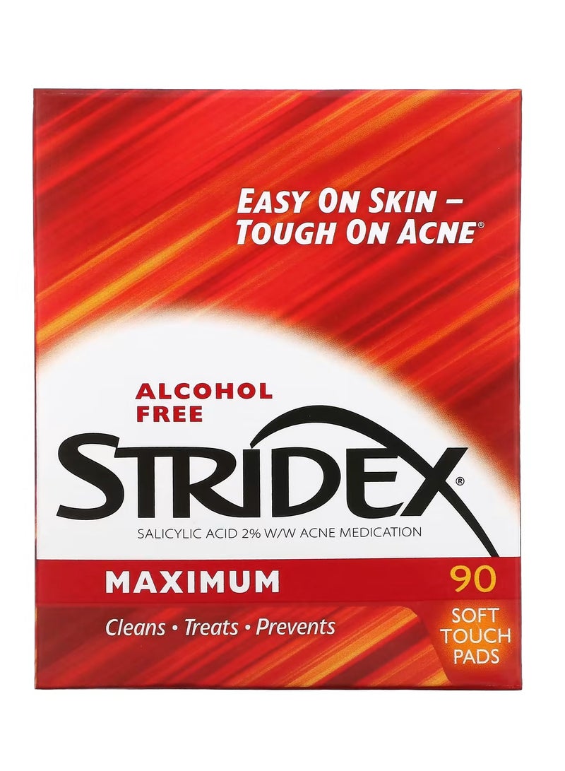 Stridex One step acne control maximum 90 pads soft to the touch - Image 1