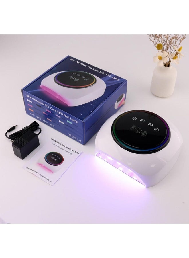 Recharrgeable LED  Rainbow Nail Lamp, 98 WATT - Image 3