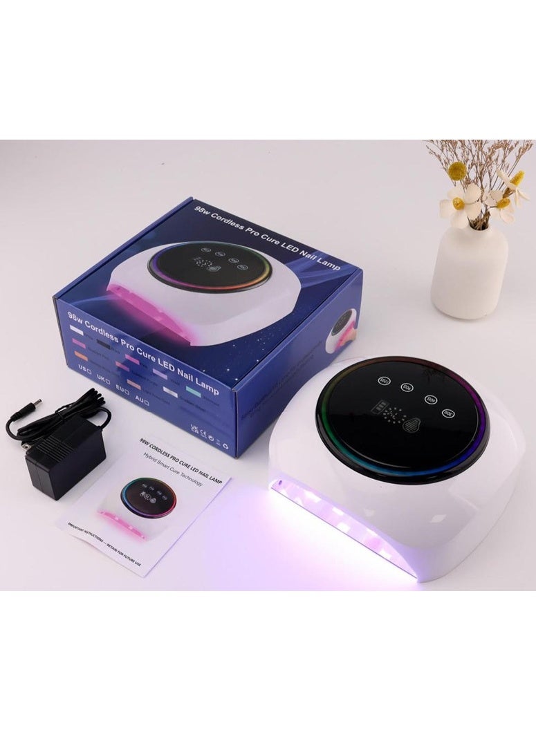 Recharrgeable LED  Rainbow Nail Lamp, 98 WATT - Image 4