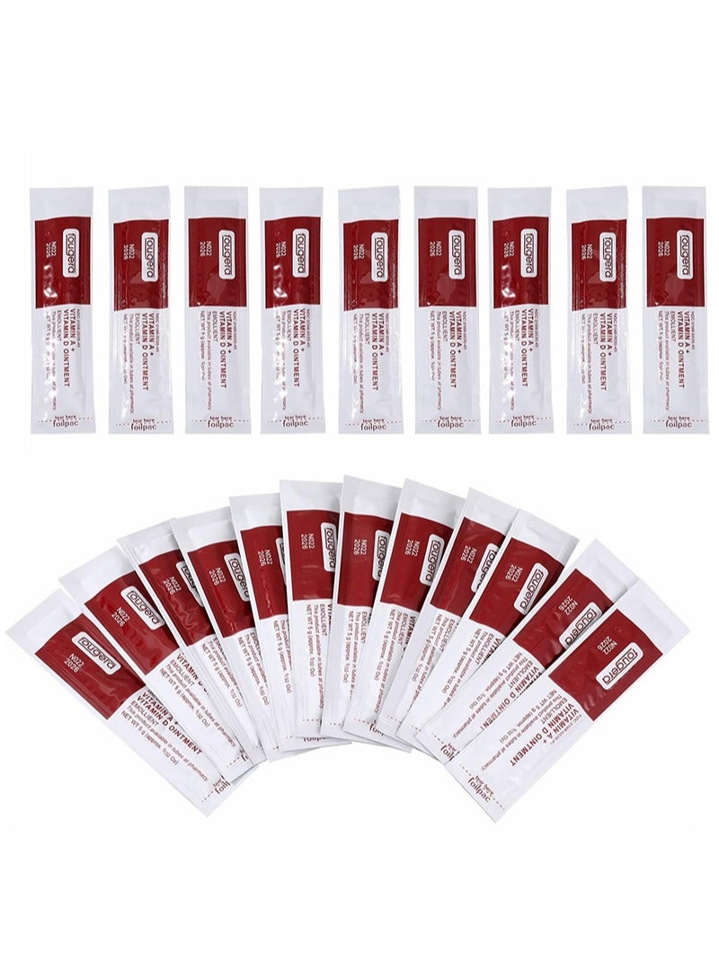 Fougera Tattoo Scar Repair Gel, 100Pcs Microblading Aftercare Ointment Vitamin A&D Anti-Inflammatory Anti Scar Tattoo Aftercare Cream for Makeup Microblading and Tattoo Healing Art Tattoo Supplies - Image 1
