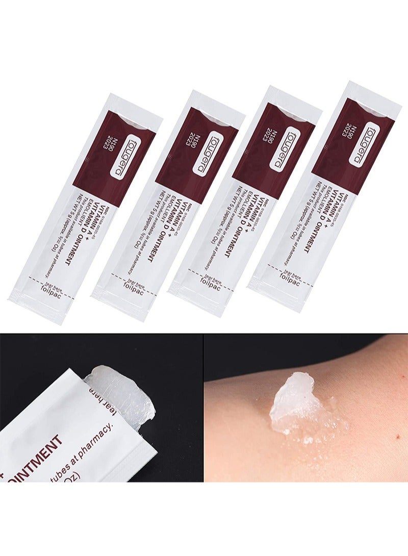 Fougera Tattoo Scar Repair Gel, 100Pcs Microblading Aftercare Ointment Vitamin A&D Anti-Inflammatory Anti Scar Tattoo Aftercare Cream for Makeup Microblading and Tattoo Healing Art Tattoo Supplies - Image 4