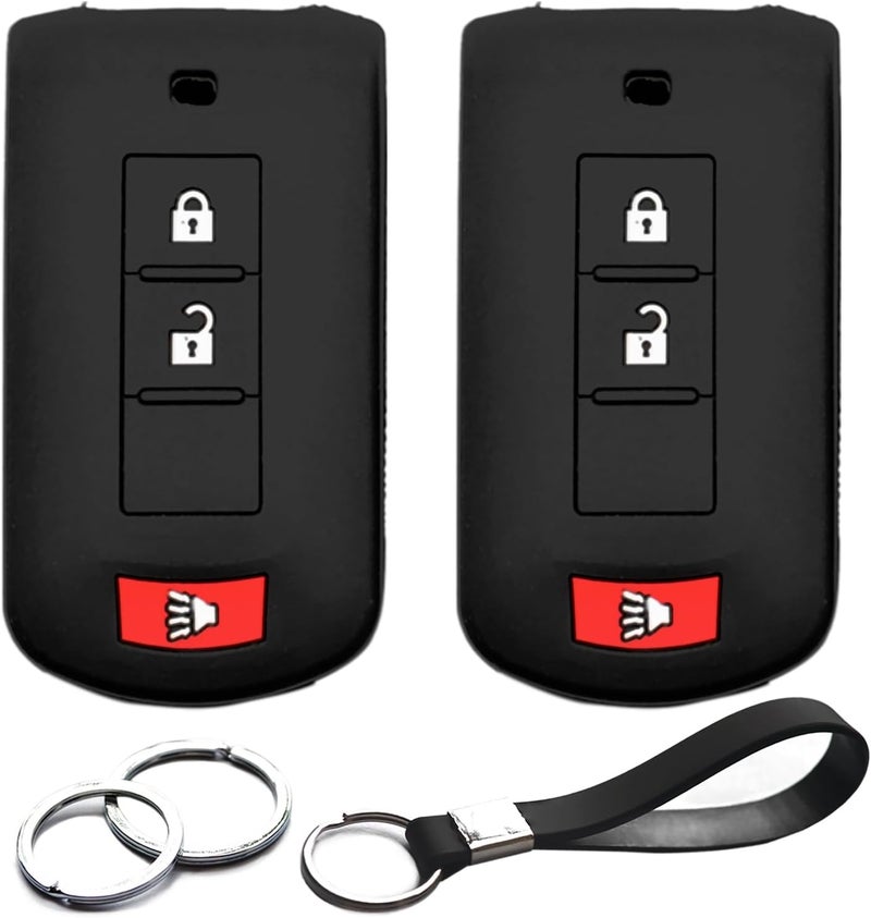 INFIPAR Silicone Key Fob Cover for Mitsubishi - Image 1