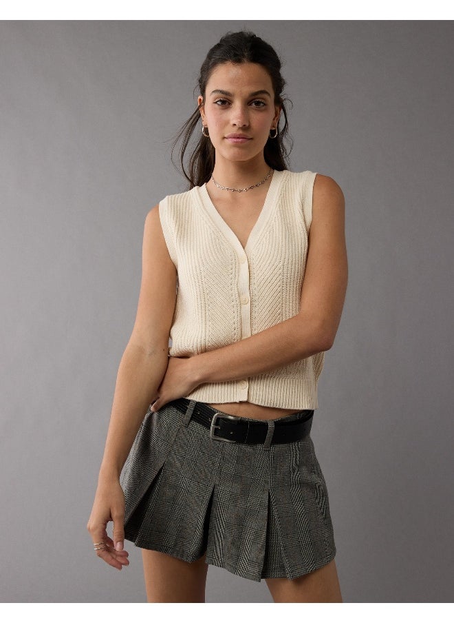 American Eagle سترة بدون أكمام مزرر AE  - Image 1
