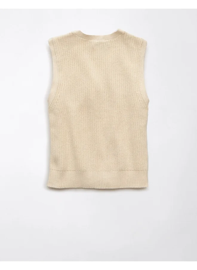 American Eagle AE Button-Up Sweater Vest