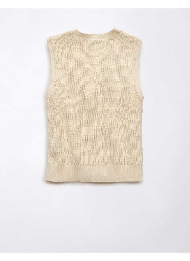 American Eagle سترة بدون أكمام مزرر AE  - Image 4