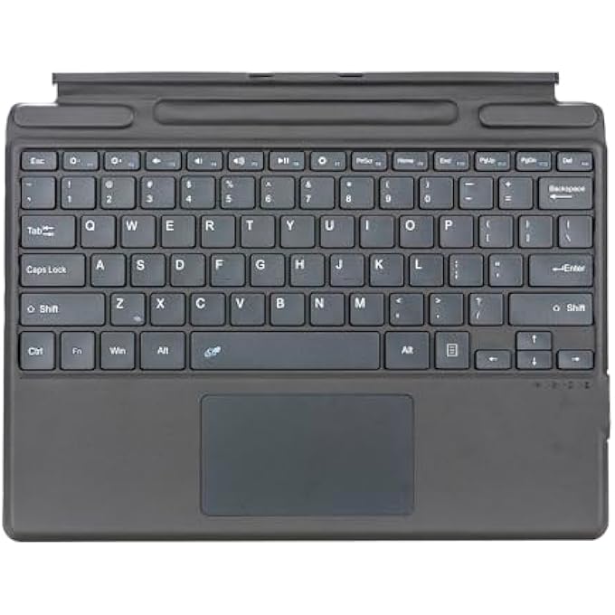 rayihni لوحة مفاتيح مضيئة/غير مضيئة بتصميم مدمج عمر بطارية طويل تصميم مريح خفيف الوزن متوافقة مع أجهزة Surface Pro 8/9/X مثالية للموظفين في المكاتب والطلاب - Image 1