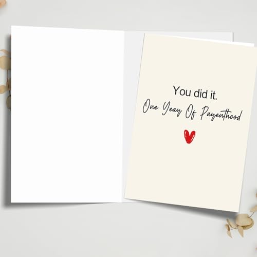 fancu One Year Old Birthday Cards, 1st Birthday Cards for Girls, First Birthday Card for Boy, Baby Gift Card, Birthday Card for 1 year Old Boys Girls - Image 2
