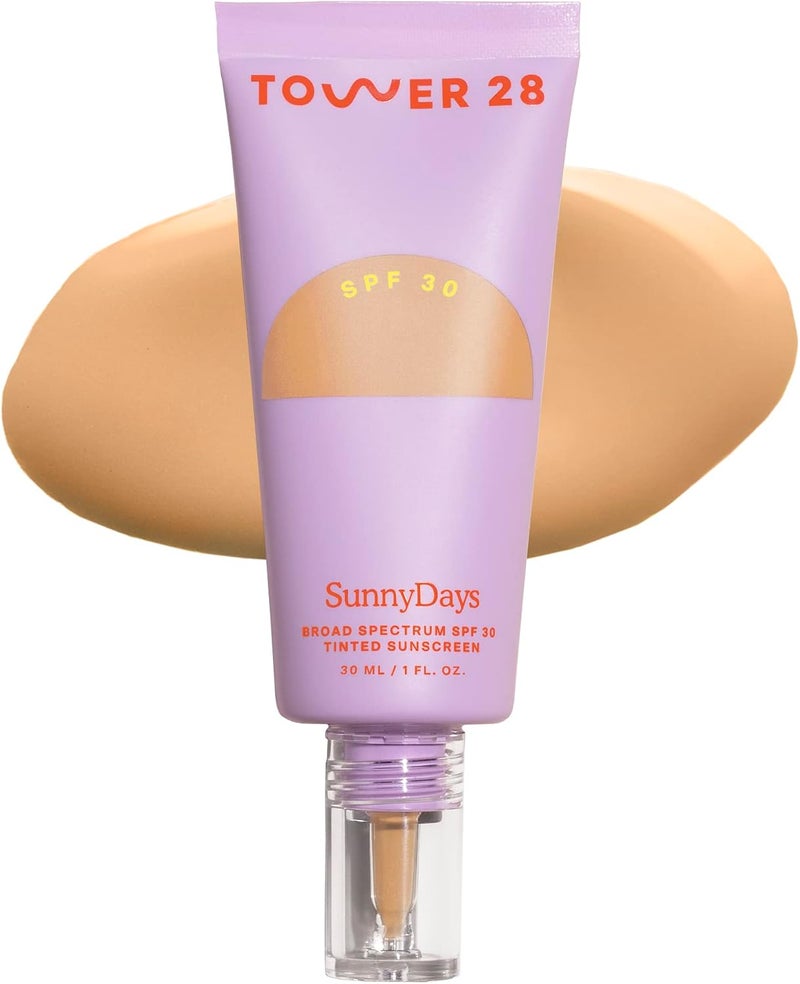 TOWER 28 SunnyDays SPF30 Tinted Sunscreen Foundation 20 Mulholland - Image 1