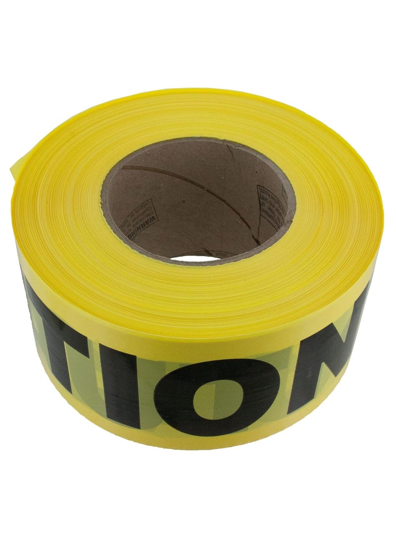 Cordova Cordova T15101 Caution Barricade Tape 1000 roll YellowBlack  - Image 3