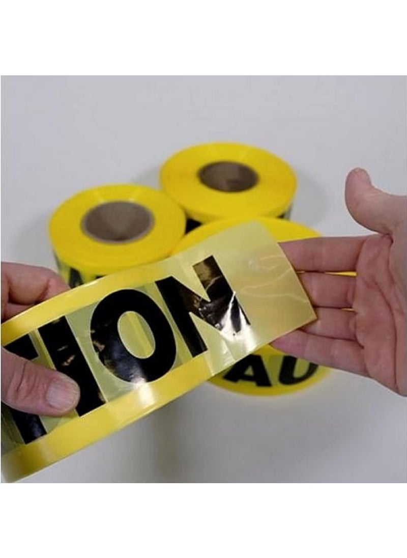 Cordova Cordova T15101 Caution Barricade Tape 1000 roll YellowBlack  - Image 2