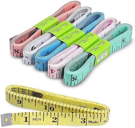 Awadh 1 Pcs Tailor Measuring Ruler Cloth Tape Durable Soft Sewing Tailor Tape Body Measuring DressMaking Measure Ruler for Multipurpose Uses Length 15 Meters Multicolors - Image 4