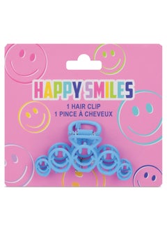iscream iscream 3 Claw Hair Clip  Happy Smiles Blue 