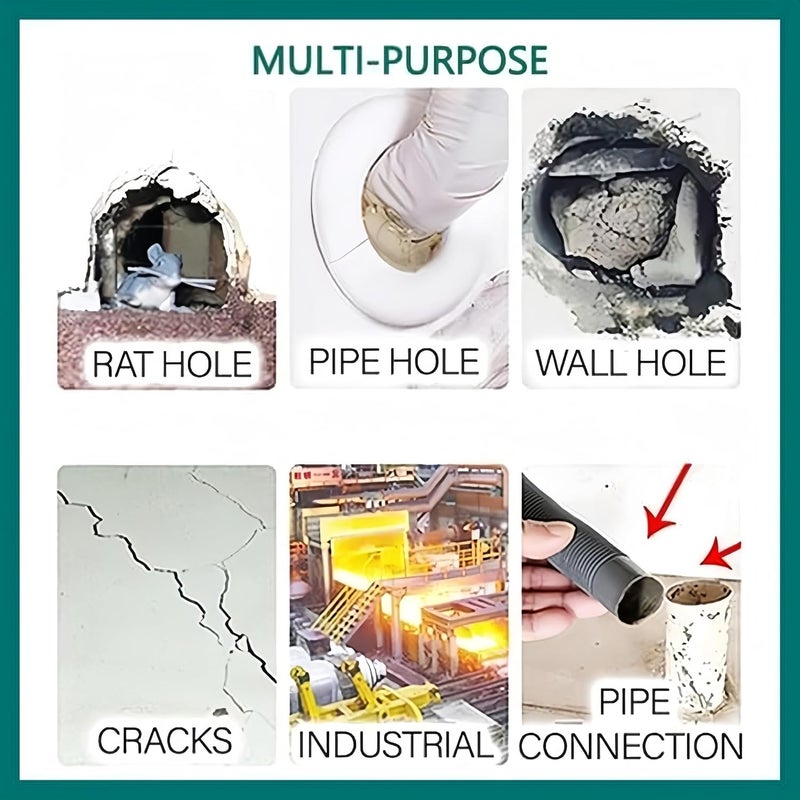 2025 معجون مانع للتسرب ضد الماء 3 عبوات لثقوب الجدران وفجوات الأنابيب - Image 3