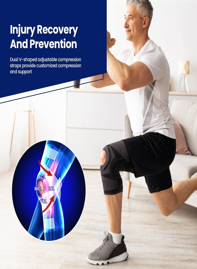 Galvaran Knee Brace for Meniscus Tear:Adjustable Knee Support for Maximum Knee Pain,Side Stabilizers for Injury or Surgery Recovery - Men and Women - Image 3