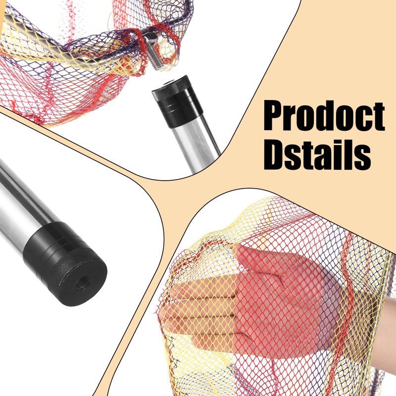Woxnoc Chicken Catching Net 2 Pcs, Bird Catching Net, 32" to 80" Stainless Steel Poultry Catcher for Catching Small Chicken, Goose, Ducks, Fish, Birds(2 Nets, 1 Pole Included) - Image 4