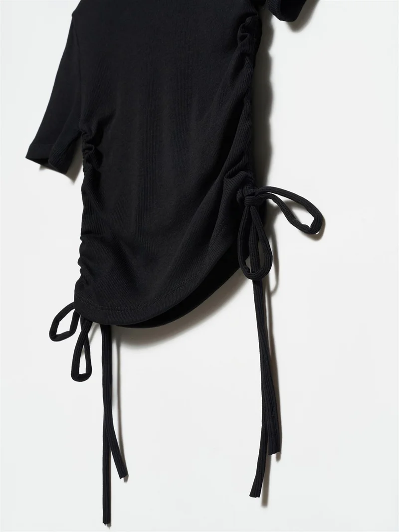 Dilvin T-Shirt 30117 Gather Detailed Camisole