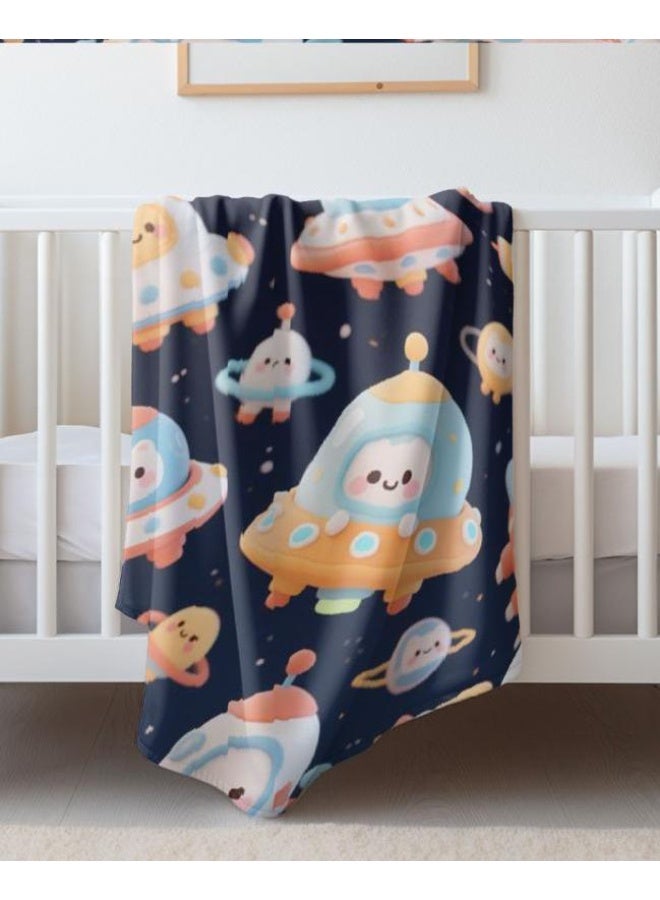 general Baby and children's cartoon flannel thin blanket (warm and comfortable, suitable for sleep, game use) 70cm*100cm - Image 1