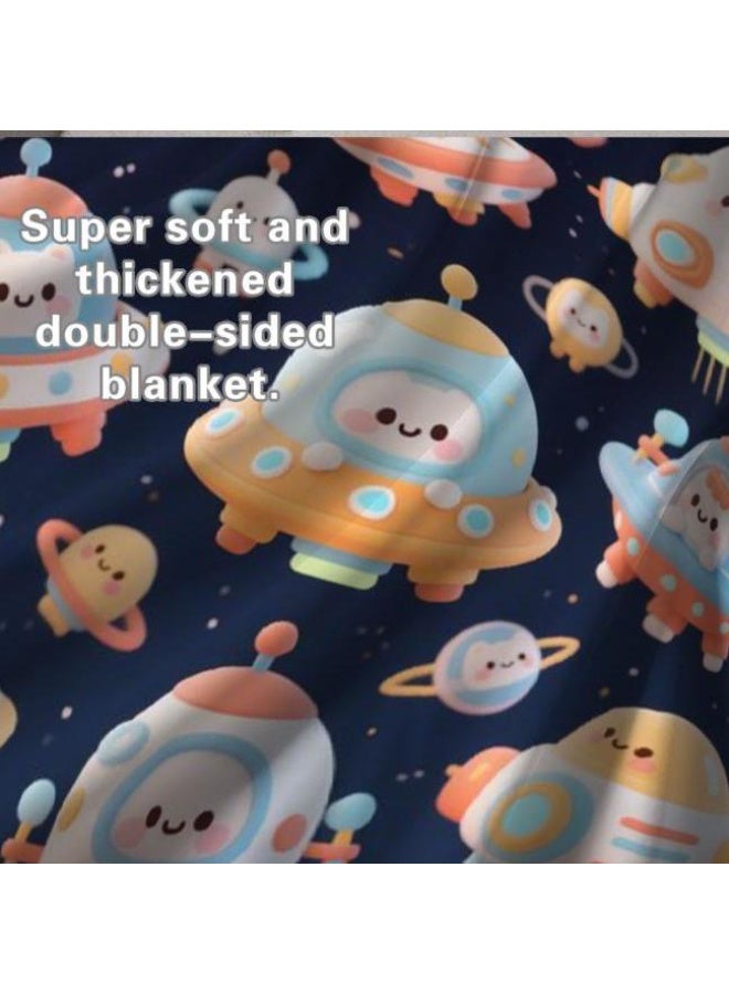 general Baby and children's cartoon flannel thin blanket (warm and comfortable, suitable for sleep, game use) 70cm*100cm - Image 4
